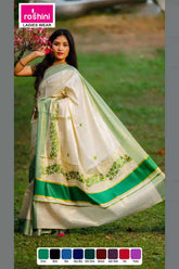 kerala-kasavu-sarees-online-green-border-roshini